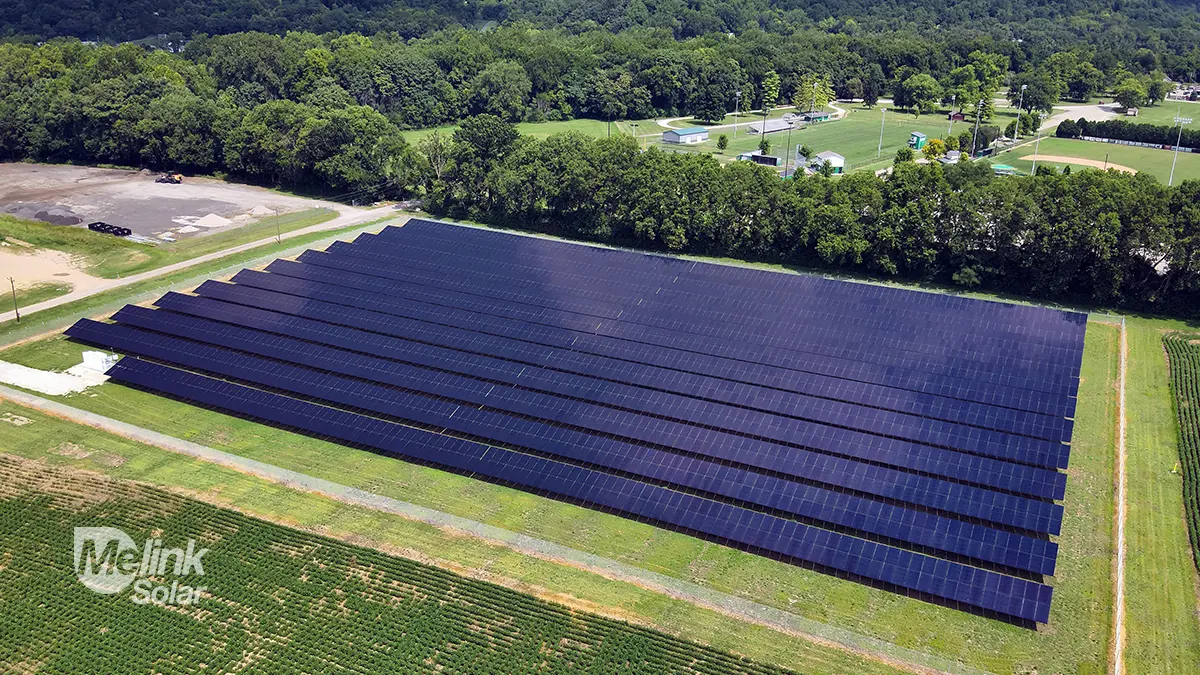 City of Fairfield Wastewater Treatment Plant solar array, designed and installed by Melink Solar
